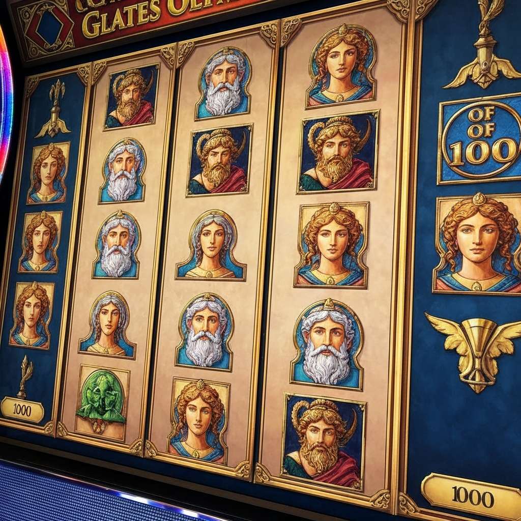 Gates of Olympus 1000 Persone giocano alle slot machine in un casinò